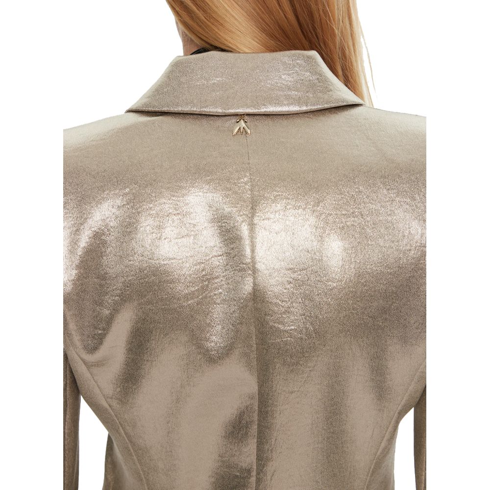 Patrizia Pepe Yellow Polyester Blazer
