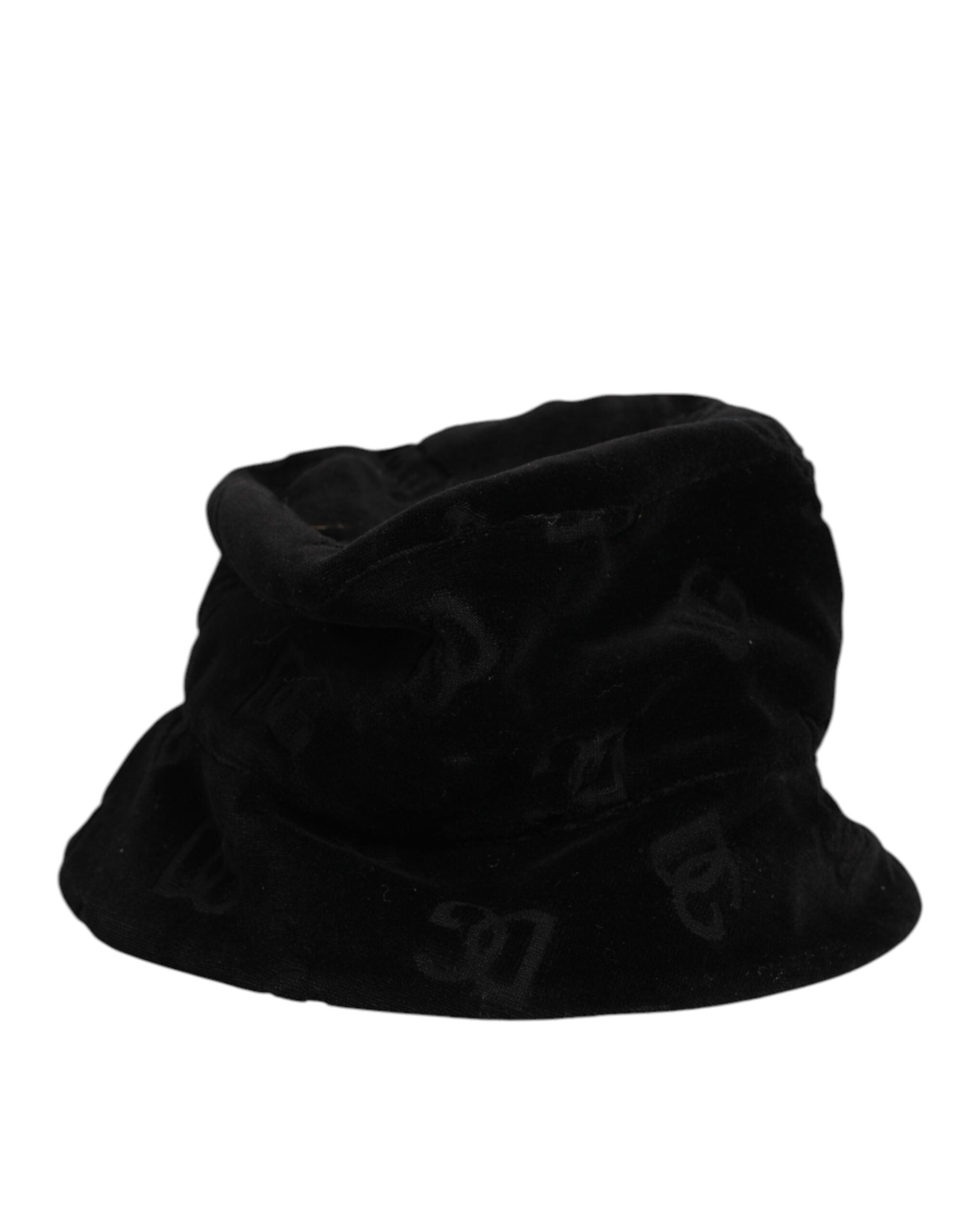 Dolce &amp; Gabbana Sort Bomuldsruskind Capello Hat med Logo