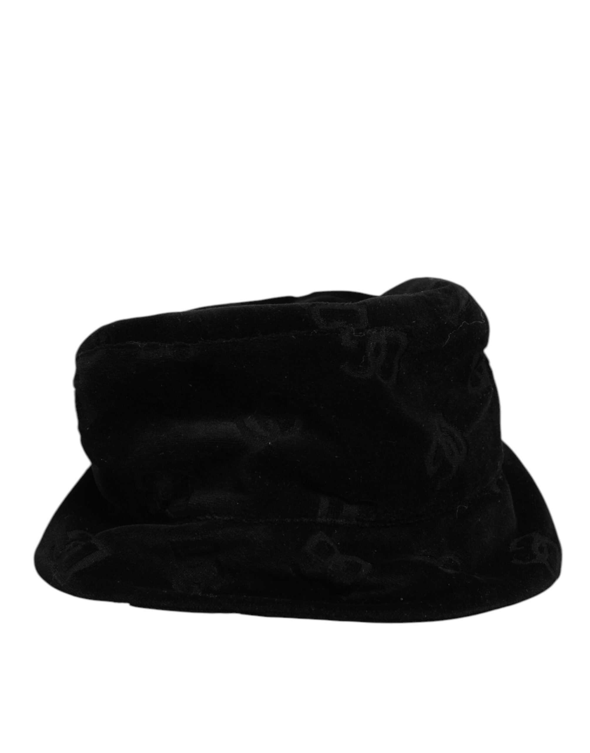 Dolce &amp; Gabbana Sort Bomuldsruskind Capello Hat med Logo