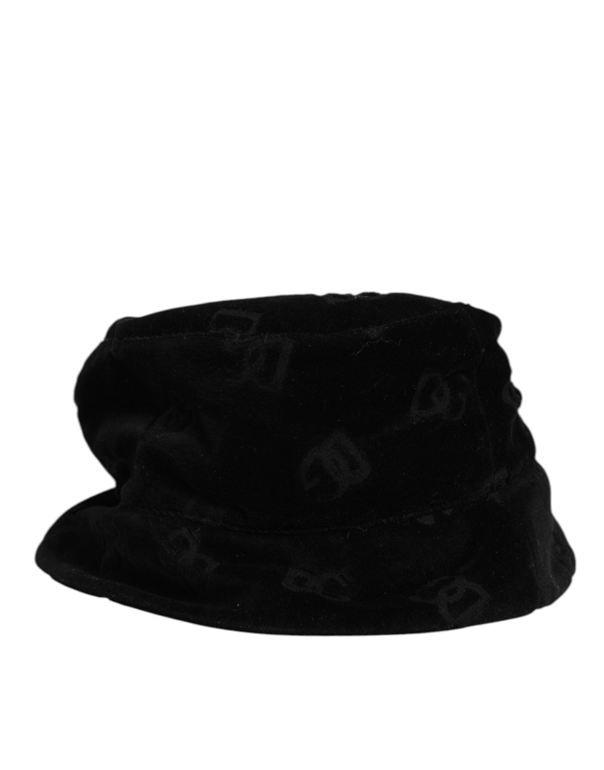 Dolce &amp; Gabbana Sort Bomuldsruskind Capello Hat med Logo