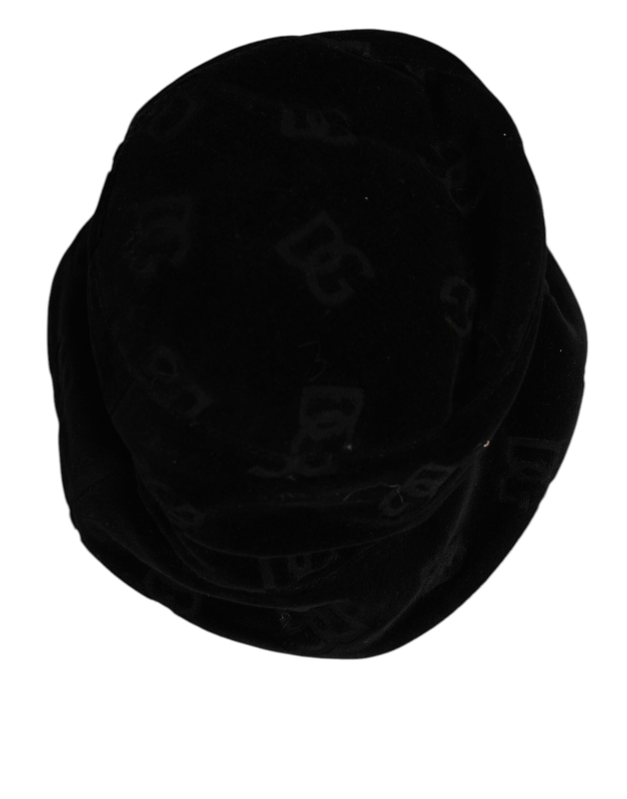 Dolce &amp; Gabbana Sort Bomuldsruskind Capello Hat med Logo