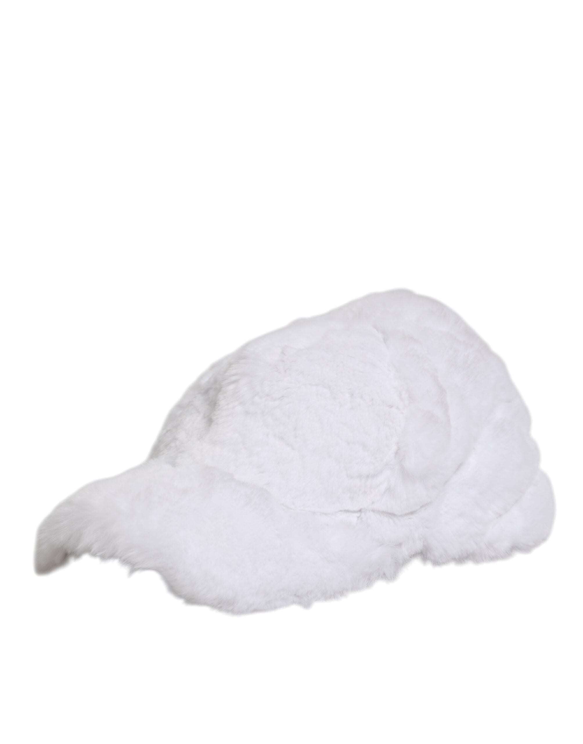 Dolce &amp; Gabbana Hvid Modacryl Rapper Herre Baseball Capello Kasket
