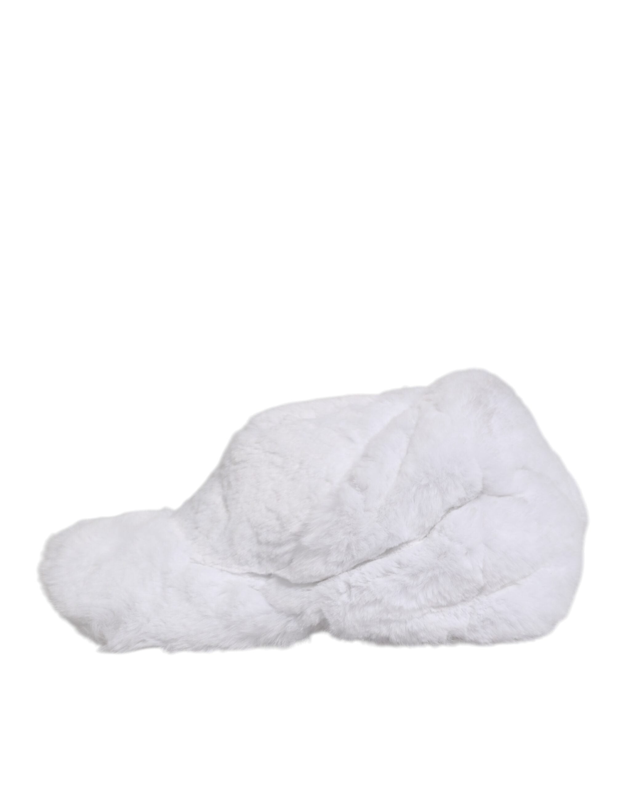 Dolce &amp; Gabbana Hvid Modacryl Rapper Herre Baseball Capello Kasket