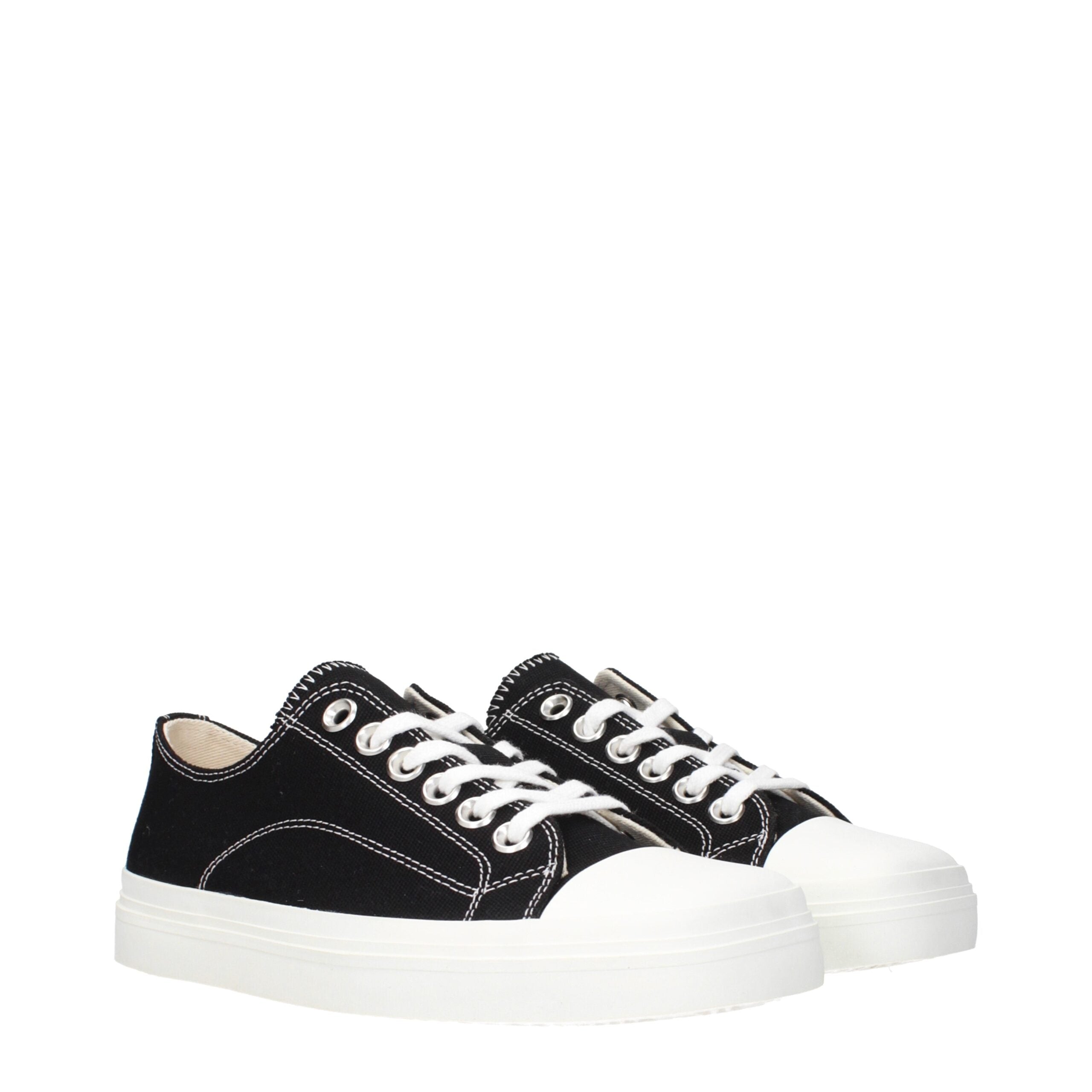 Moschino sorte low-top sneakers i stof