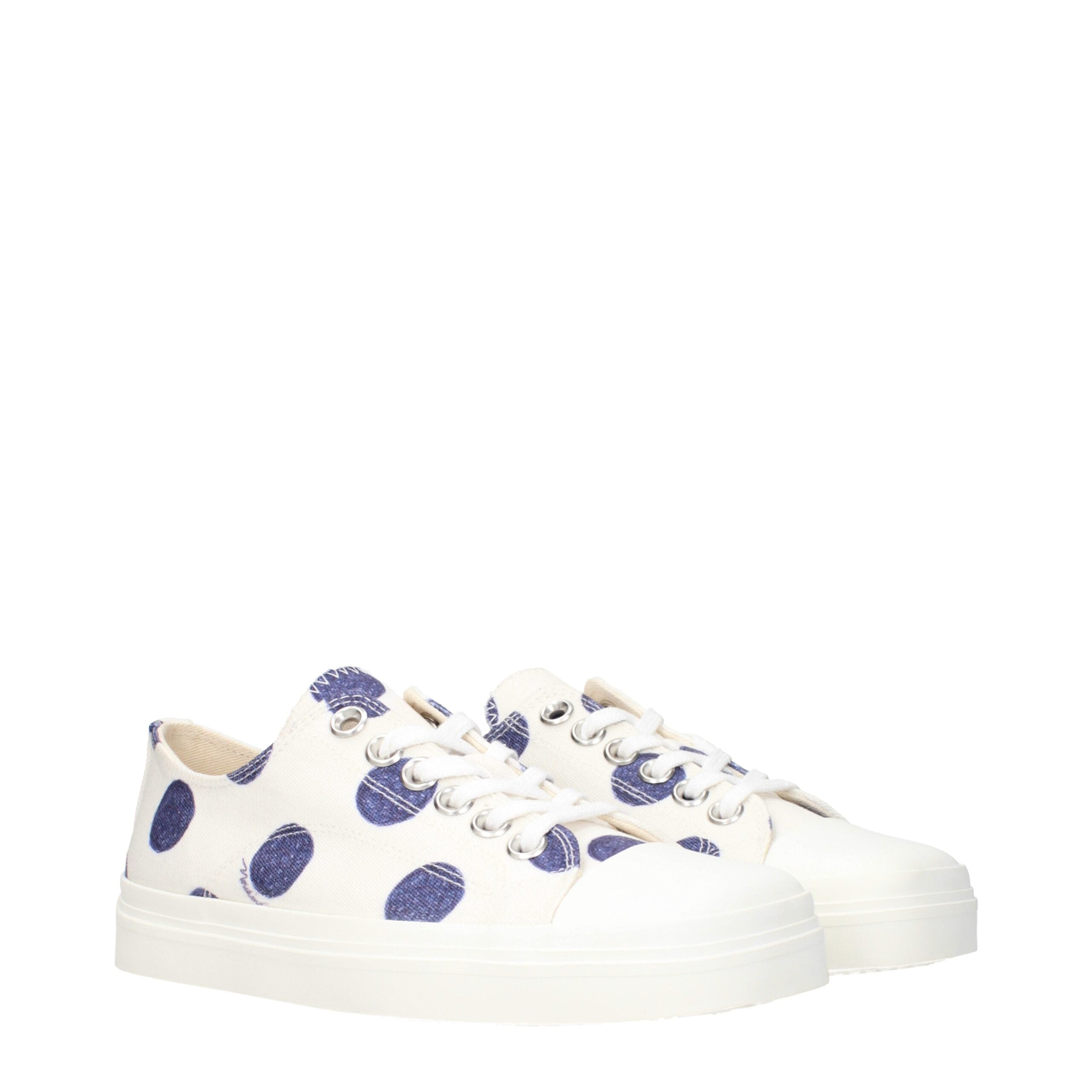 Moschino Hvide Lave Sneakers i Stof
