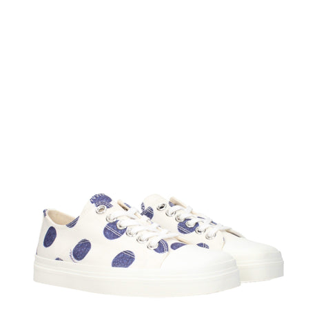 Moschino Hvide Lave Sneakers i Stof