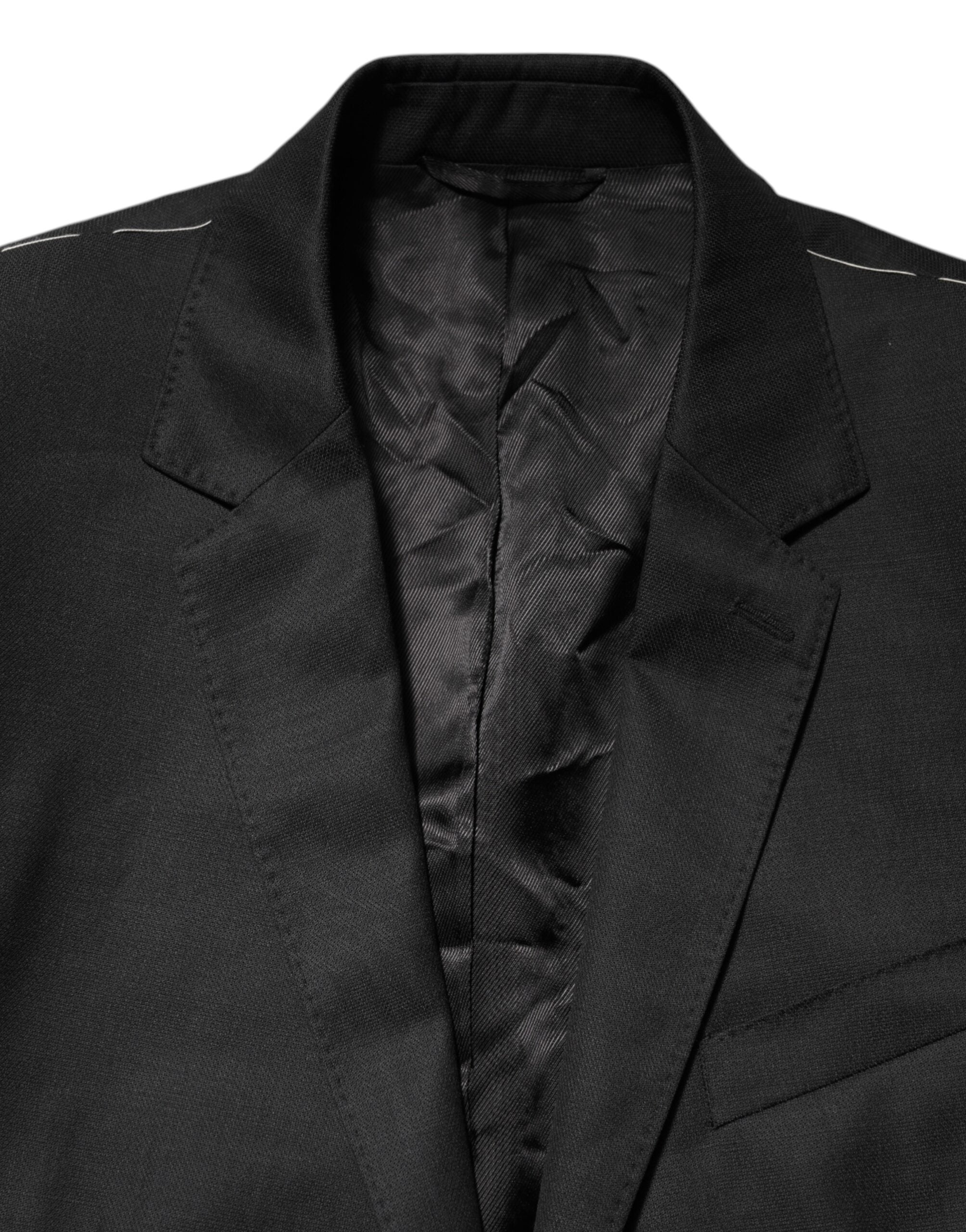 Dolce &amp; Gabbana Sort enkeltradet herrefrakke MARTINI Blazer