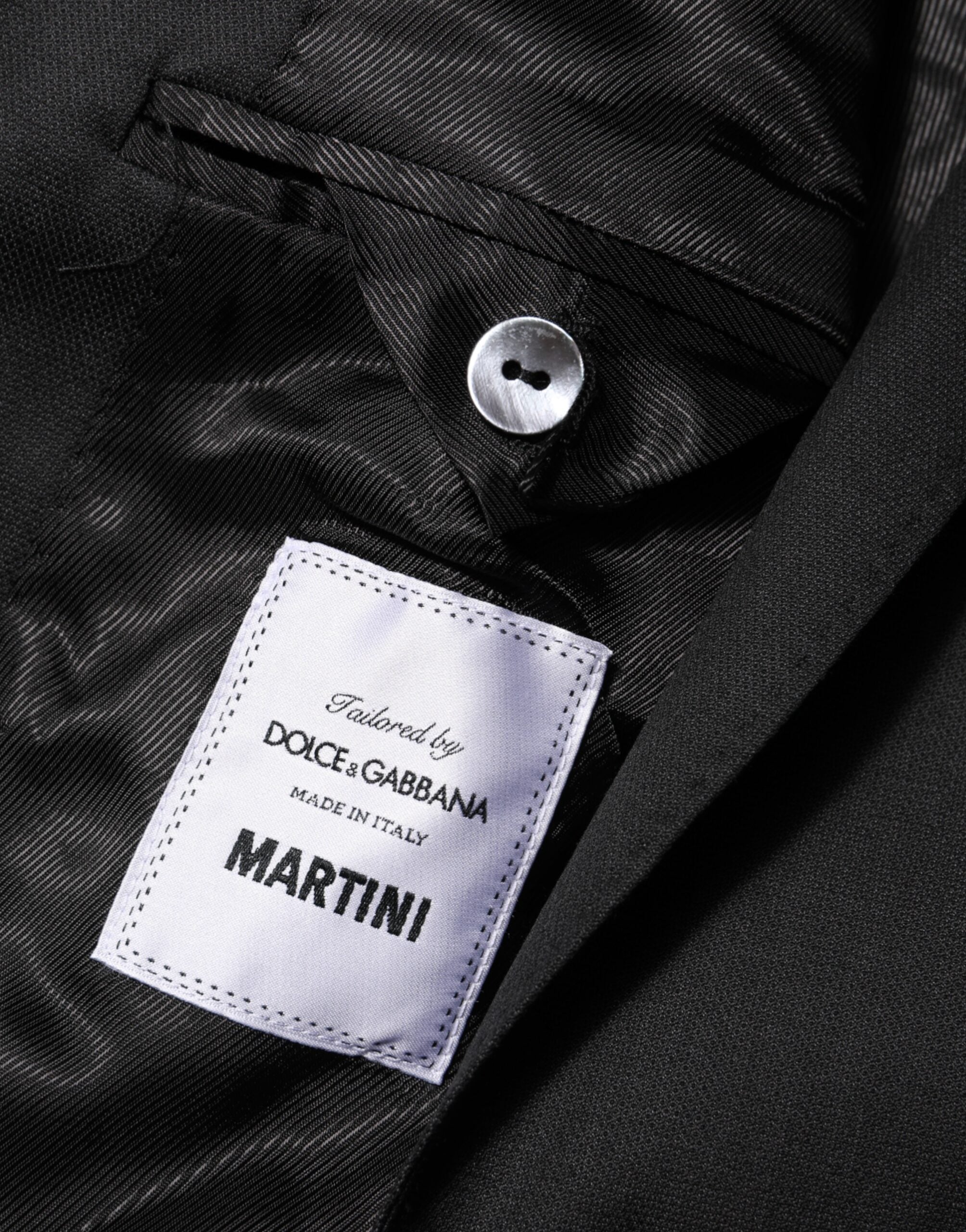 Dolce &amp; Gabbana Sort enkeltradet herrefrakke MARTINI Blazer