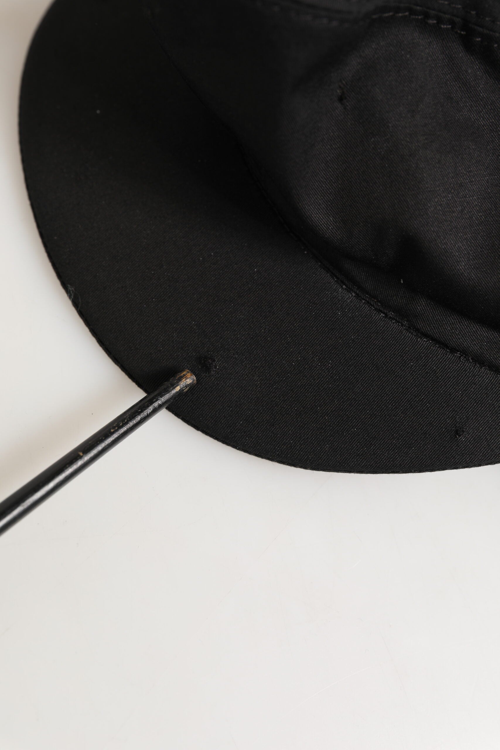 Dolce & Gabbana Black Cotton Stretch Newsboy Cloth Capello Hat