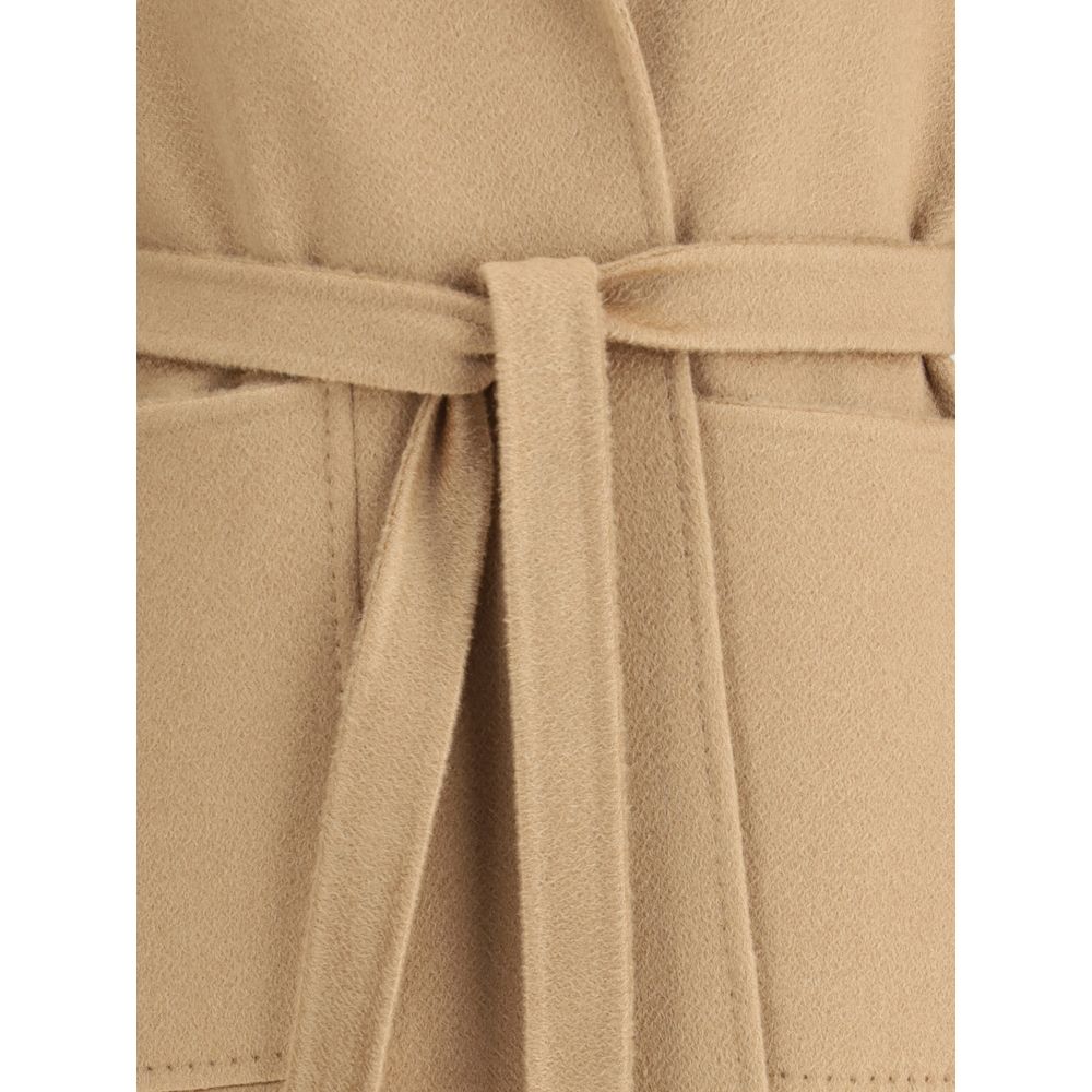 Max Mara Beige Cashmere Frakke
