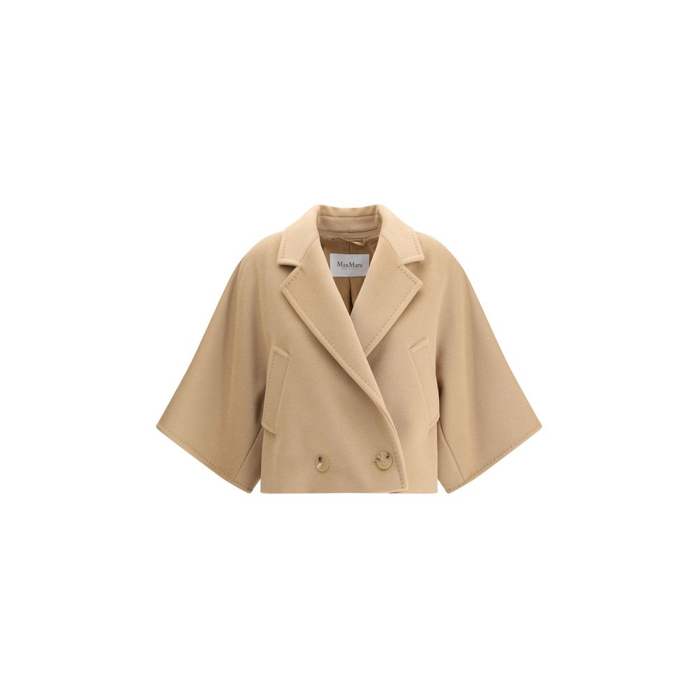 Max Mara Beige Uldfrakke