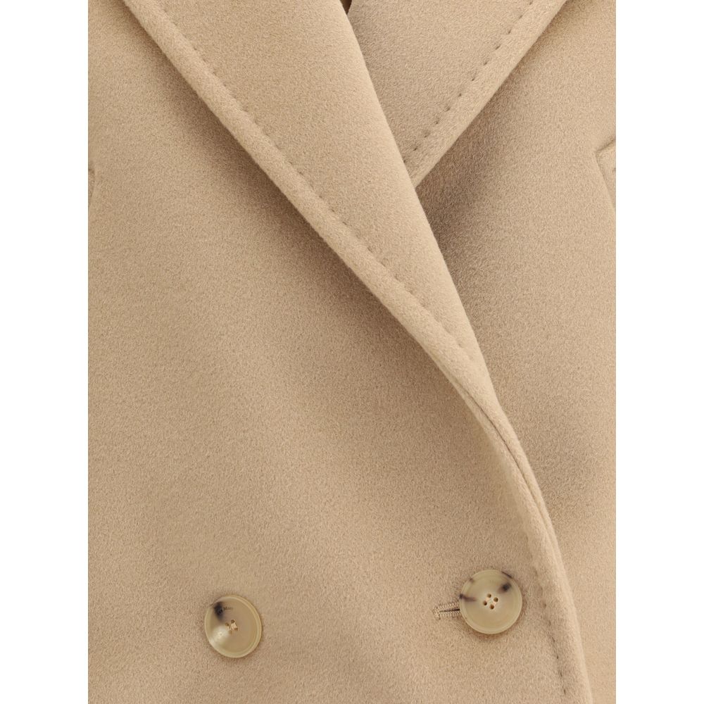 Max Mara Beige Uldfrakke