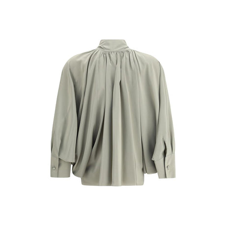 Max Mara Green Silk Blouse