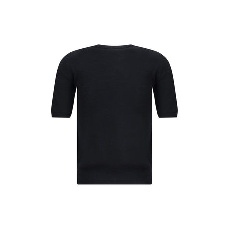 Max Mara Black Fleece Wool Top