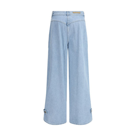 Max Mara Light Blue Cotton High-Waisted Jean