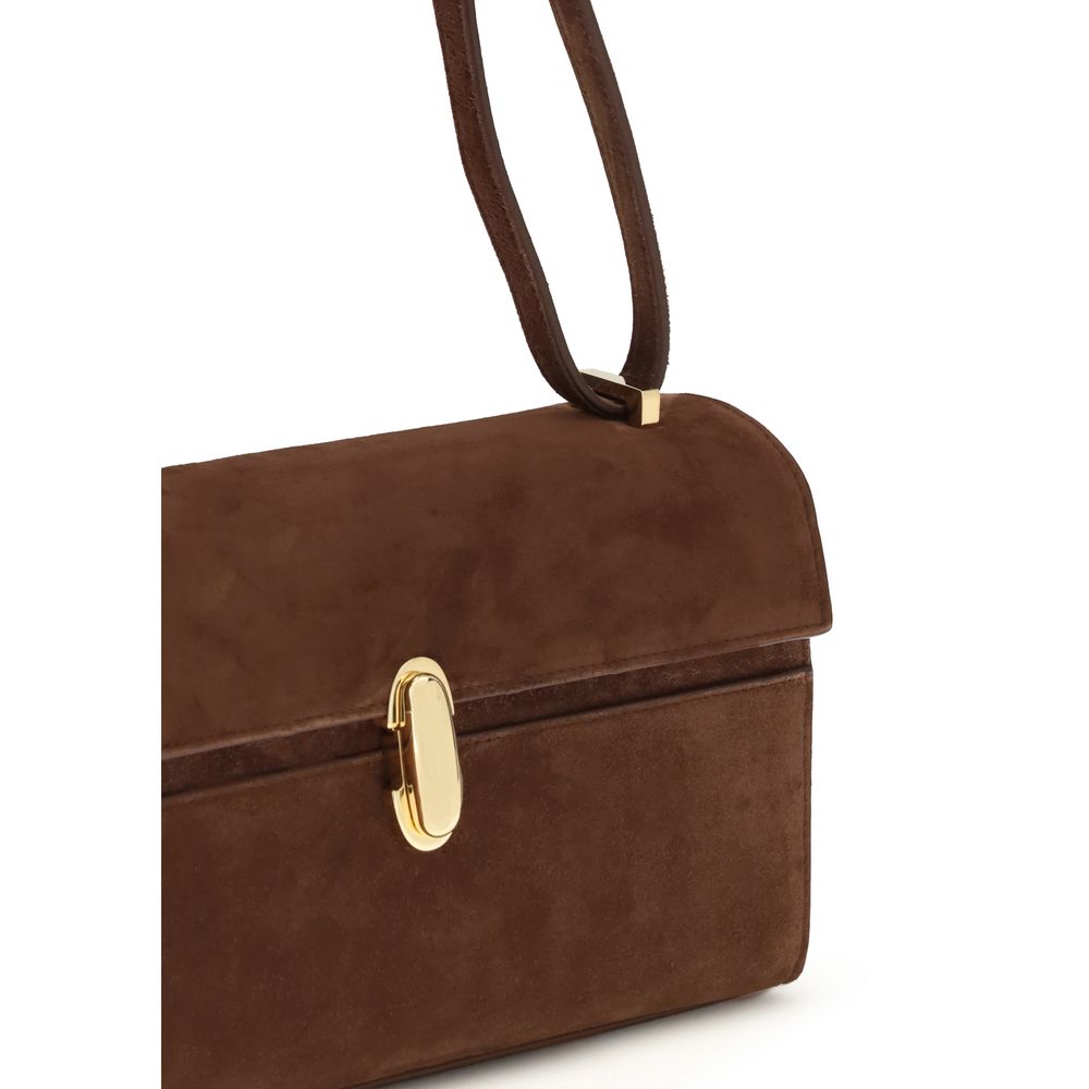 Savette Brun Kalveskind Bos Taurus Skuldertaske