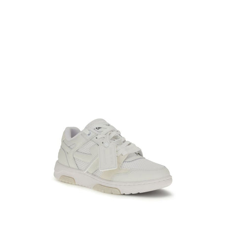 Off-White Hvide Kalveskinds Bos Taurus Lave Sneakers