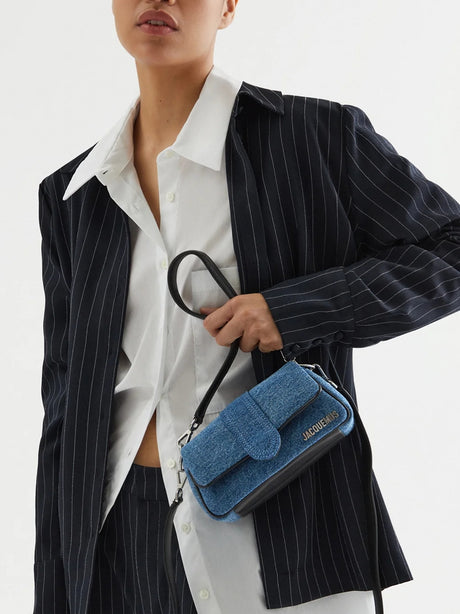 Jacquemus Denim Le Bambimou Petit håndtaske