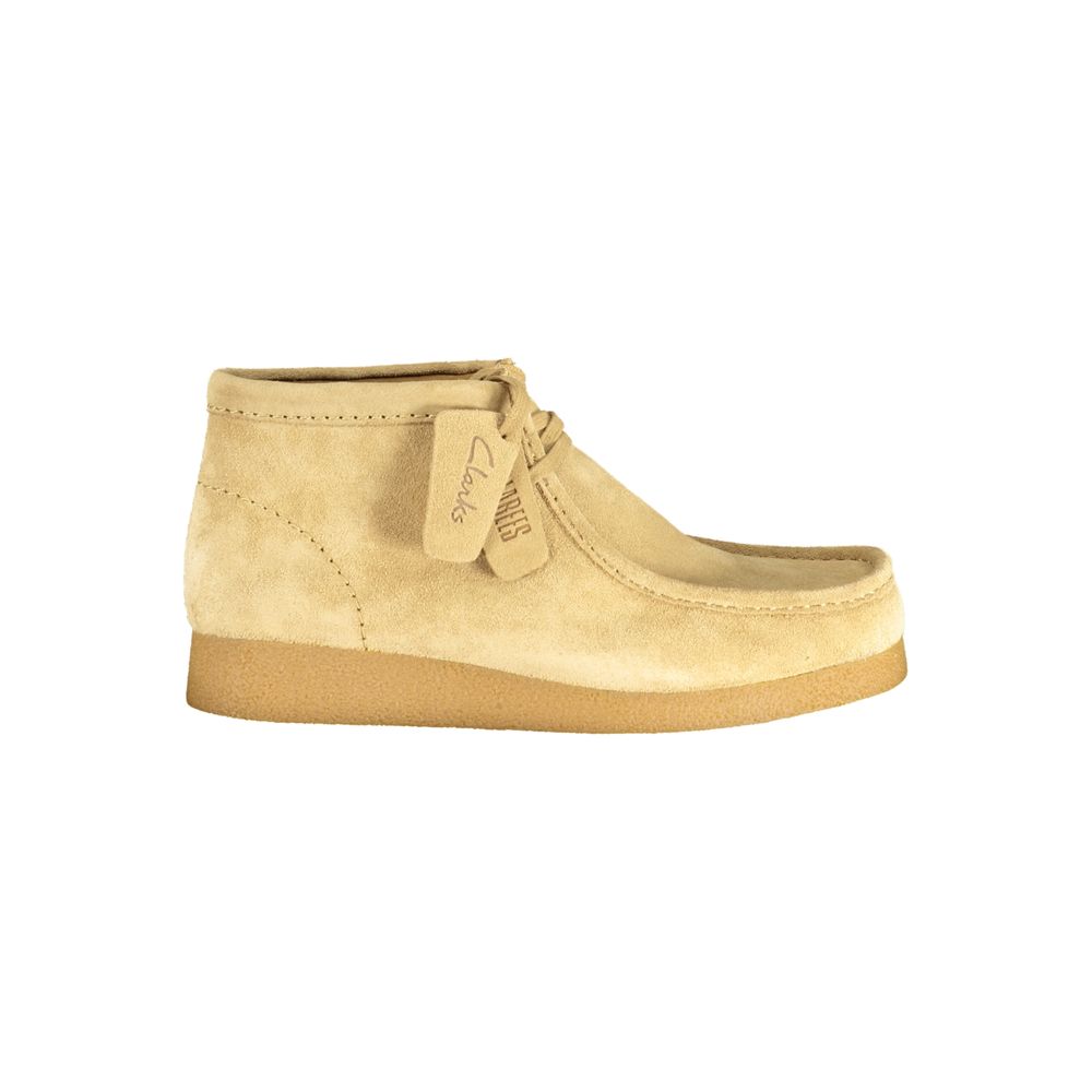 Clarks Beige Læder Herre Sneaker
