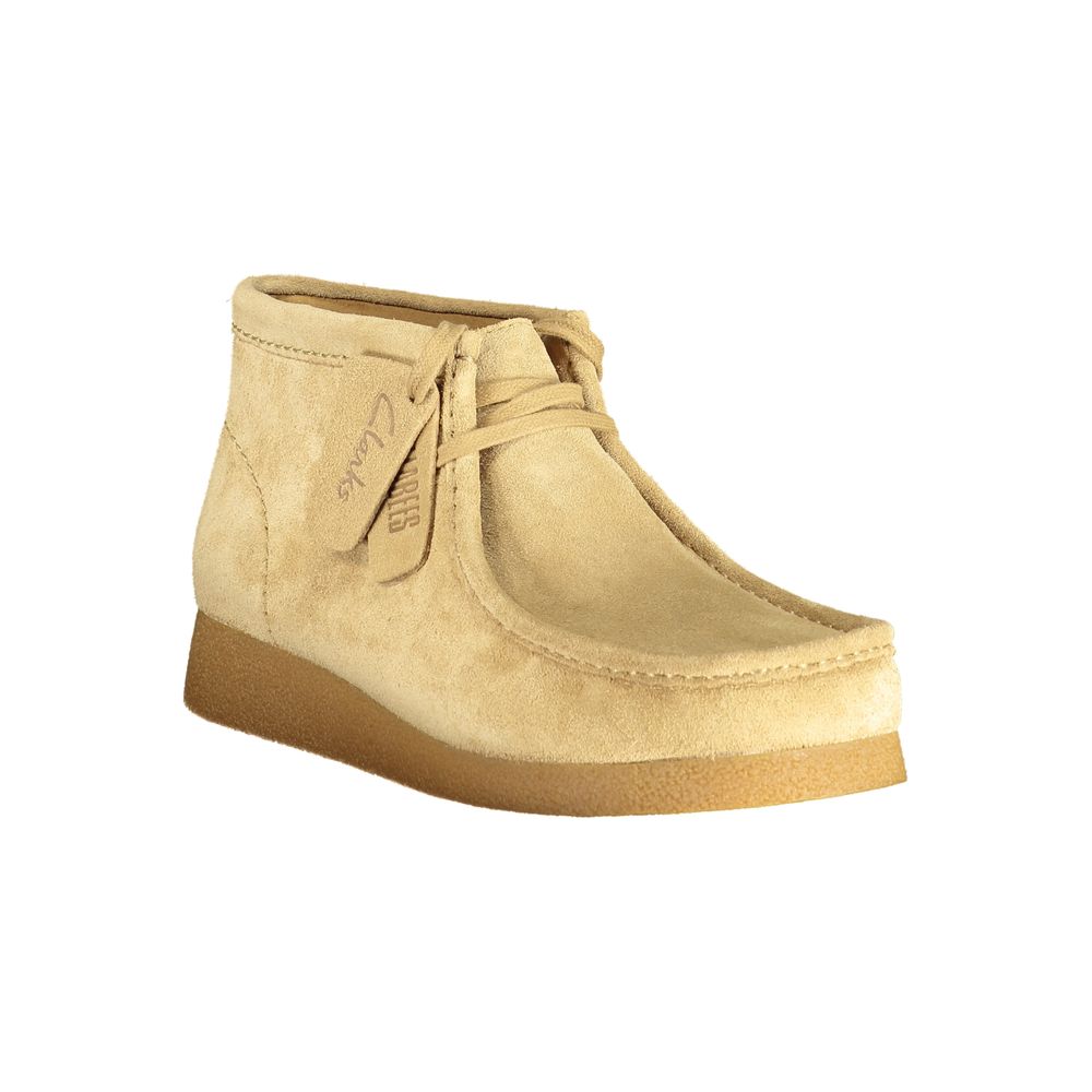Clarks Beige Læder Herre Sneaker