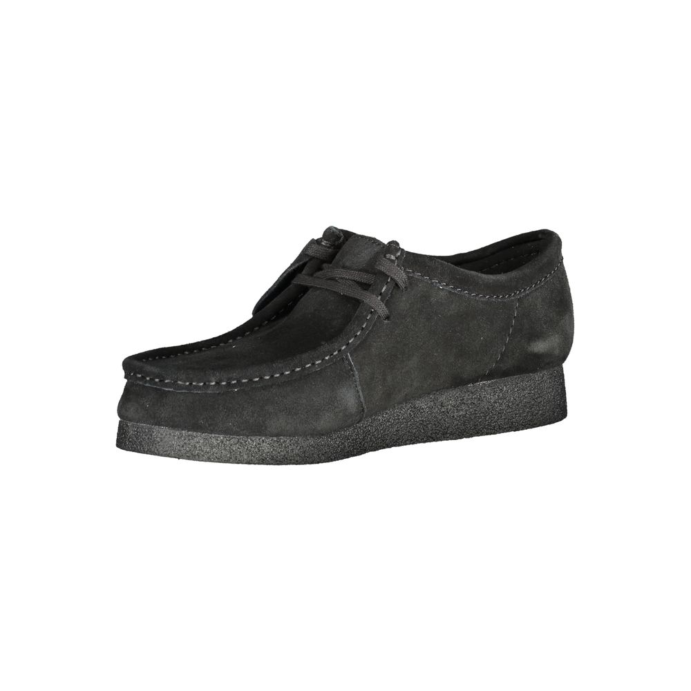 Clarks Black Leather Men Sneaker
