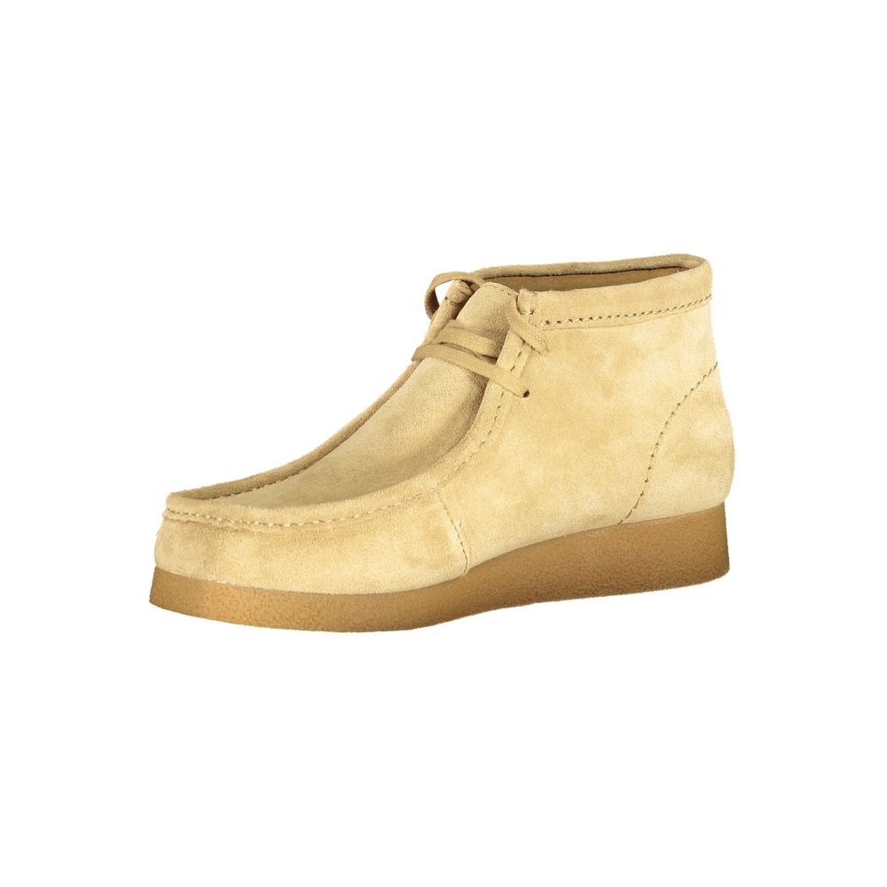 Clarks Beige Læder Herre Sneaker