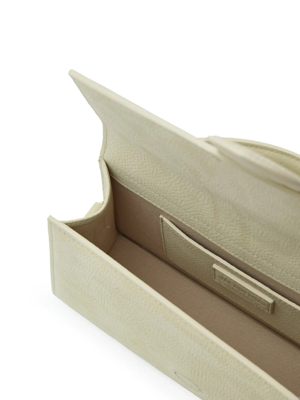 Jacquemus Beige tekstureret Le Grand Bambino taske