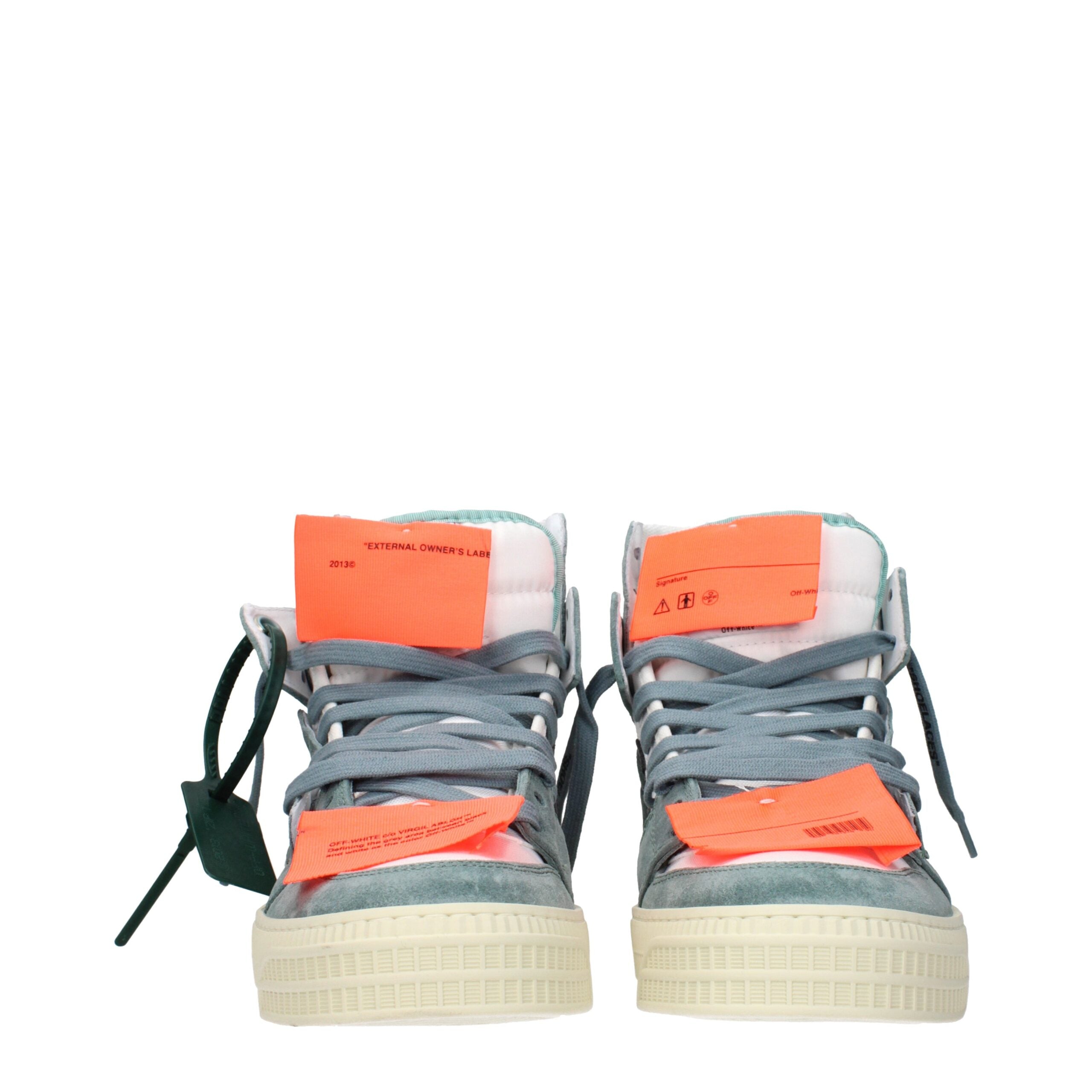 Off-White Hvide Stof High Top Sneakers
