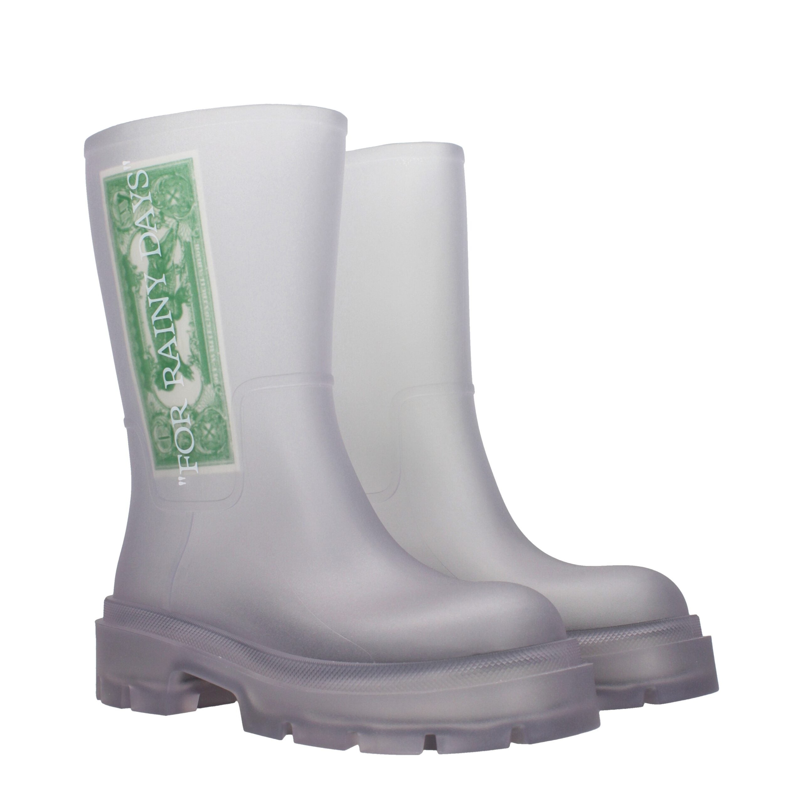 Off-White Transparente PVC Ankelstøvler