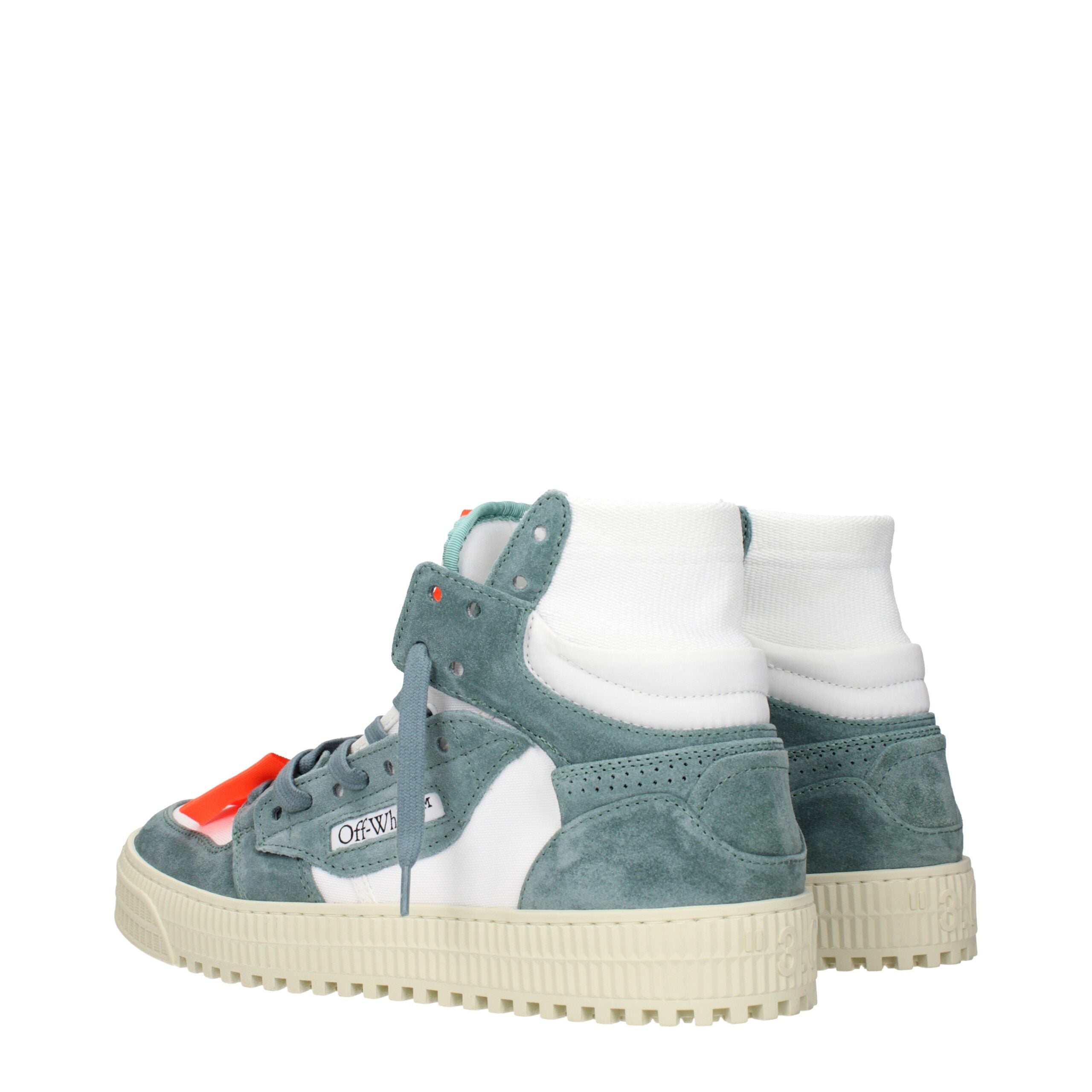 Off-White Hvide Stof High Top Sneakers