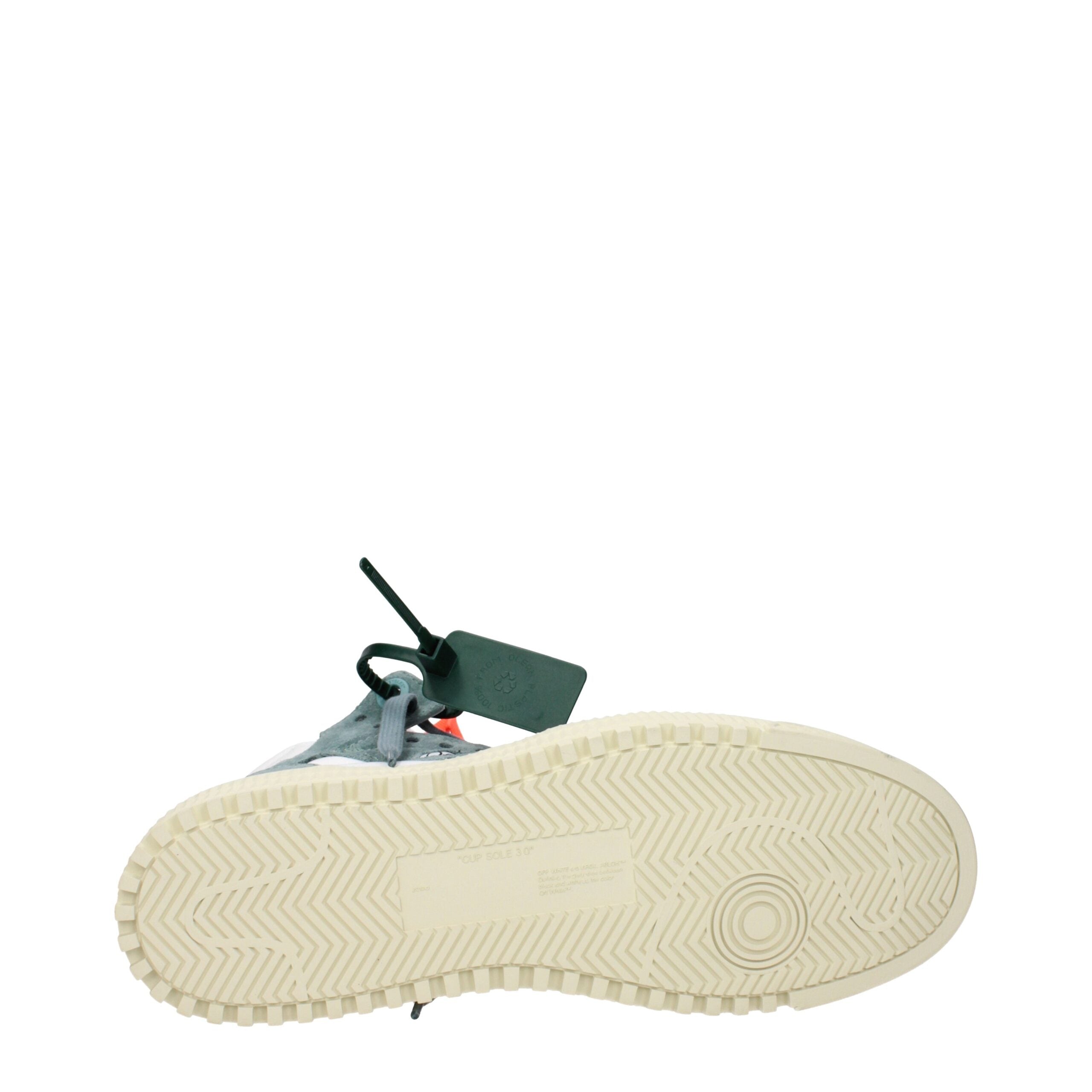 Off-White Hvide Stof High Top Sneakers