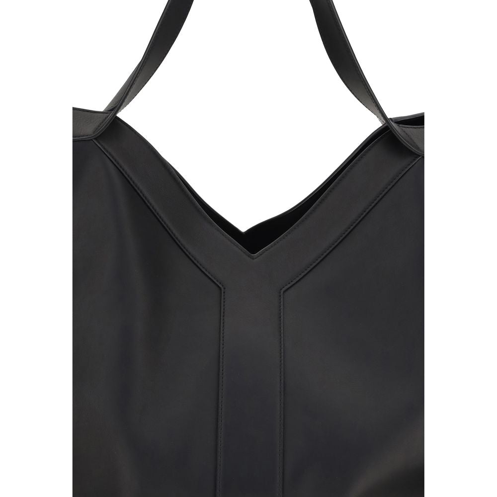 Saint Laurent sort Bos Taurus skuldertaske i kalveskind