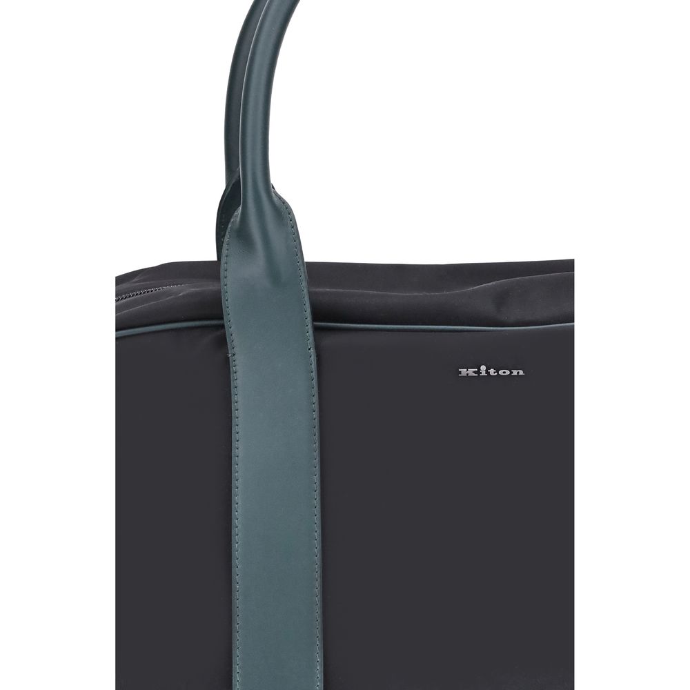 Kiton Grøn Nylon Bagage Og Rejse