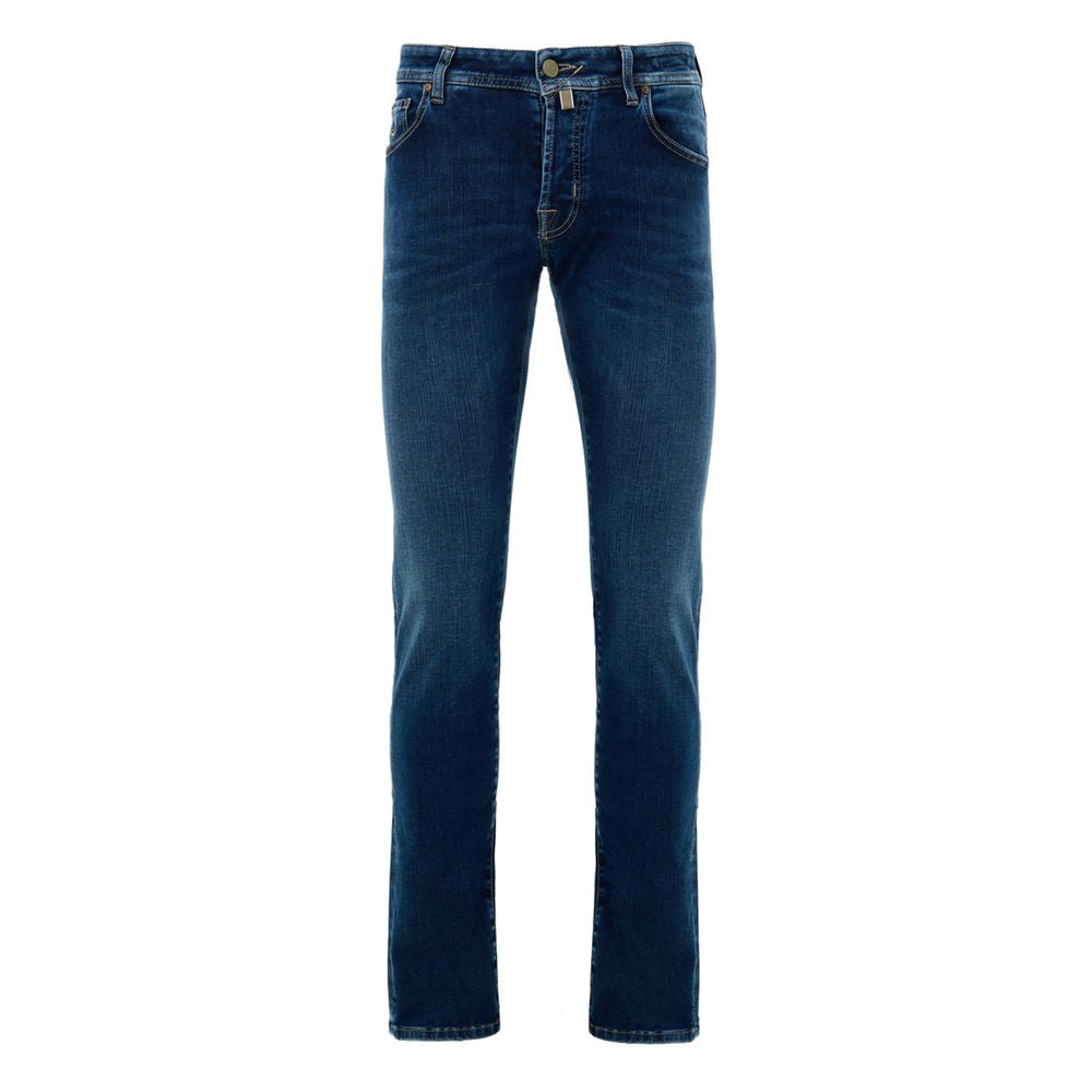 Jacob Cohen Blue Cotton Skinny Jean