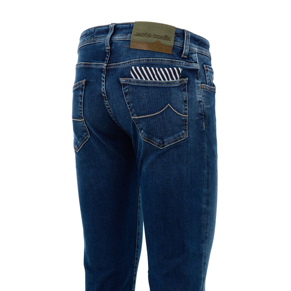 Jacob Cohen Blue Cotton Skinny Jean