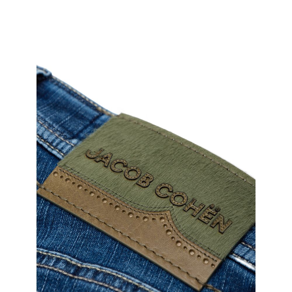 Jacob Cohen Blue Cotton Skinny Jean
