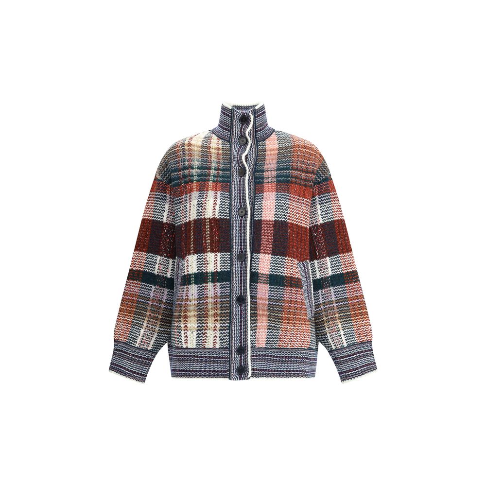 Missoni flerfarvet uldcardigan