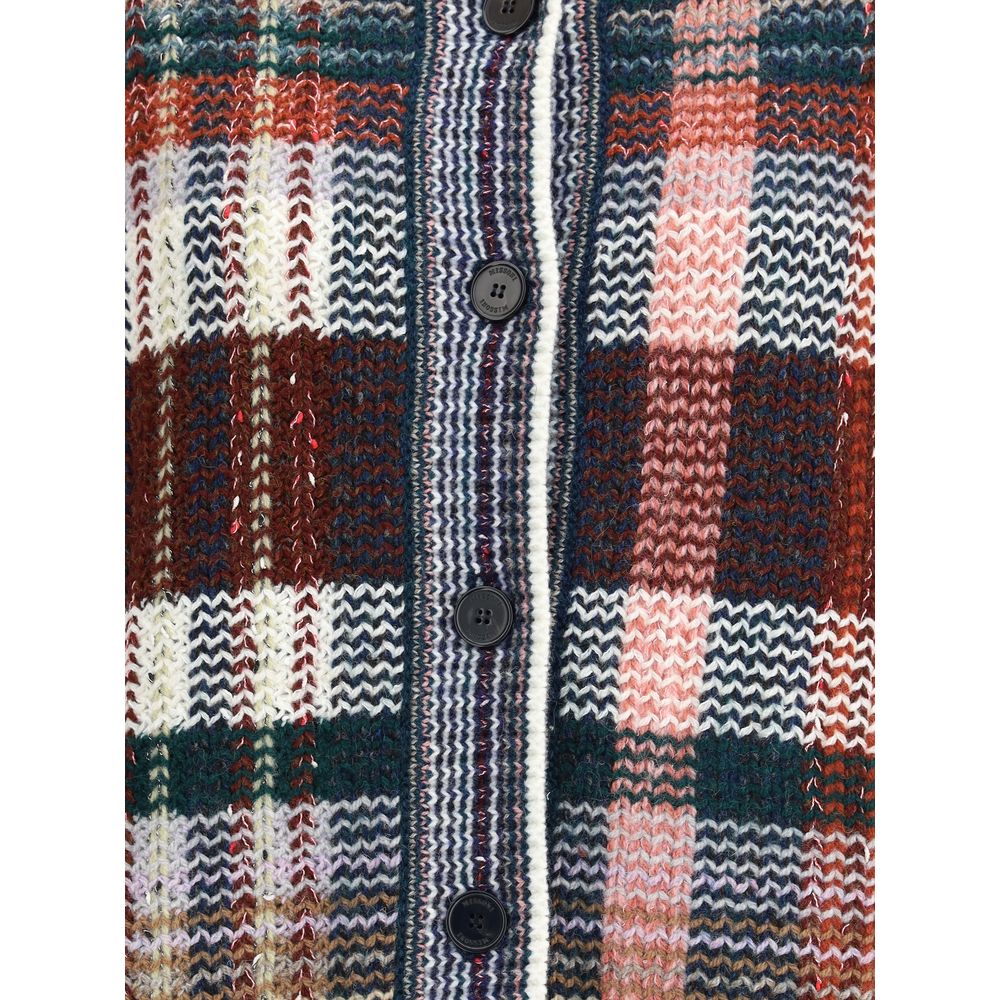 Missoni flerfarvet uldcardigan