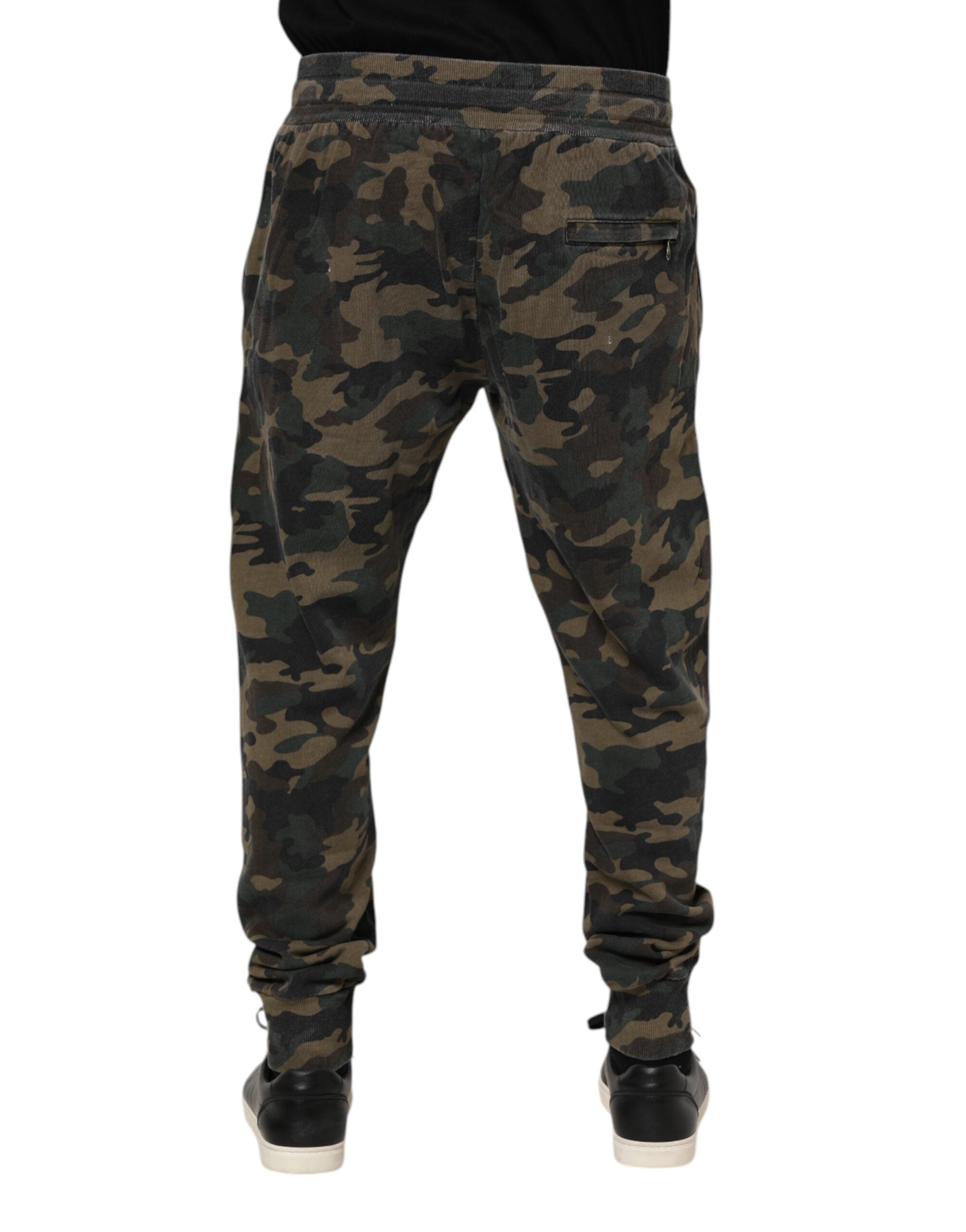 Dolce &amp; Gabbana Flerfarvede Camouflage Bomuld Herre Joggingbukser