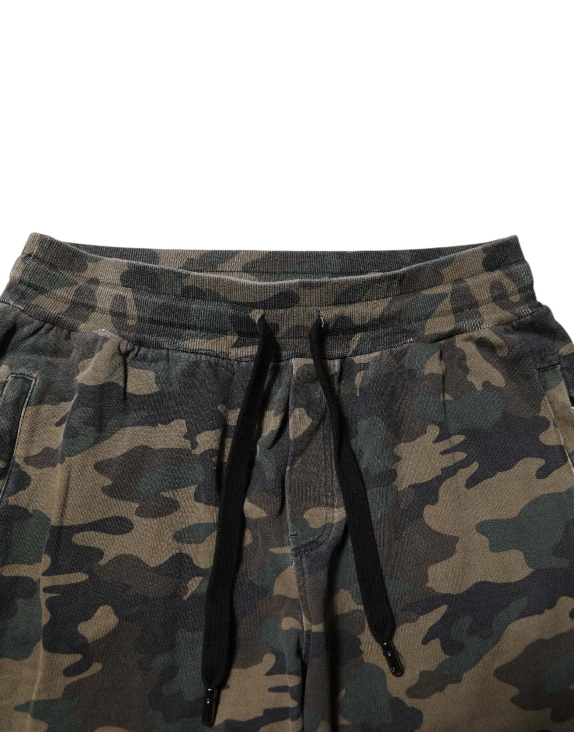 Dolce &amp; Gabbana Flerfarvede Camouflage Bomuld Herre Joggingbukser