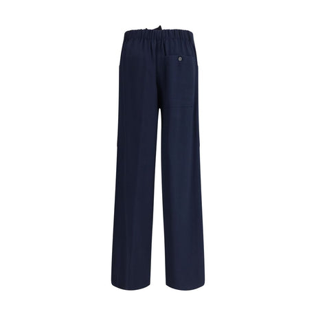 Forte_Forte Blue Cotton Casual Pants
