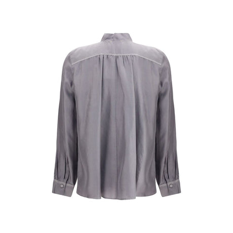 Forte_Forte Gray Silk Shirt
