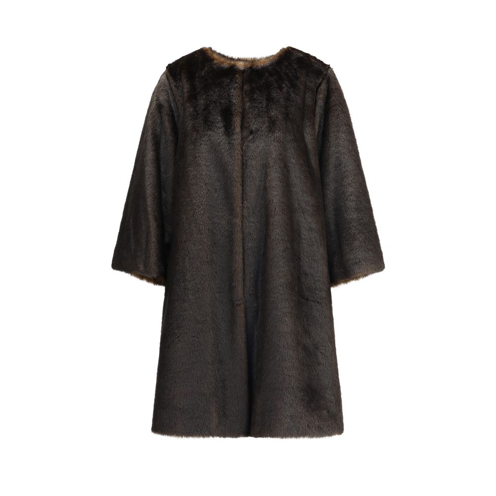 Loulou De Saison Brown Modacrylic Coat