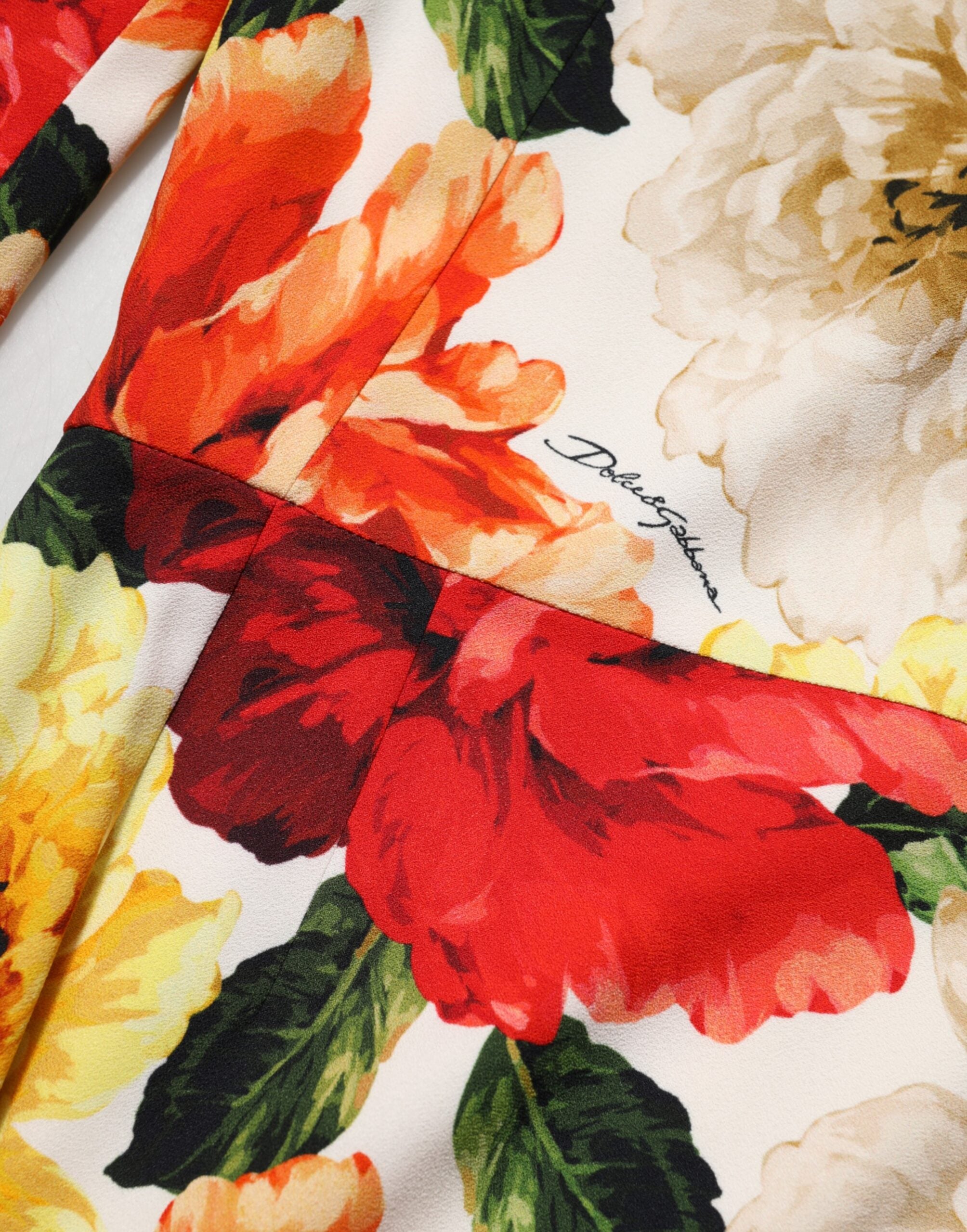 Dolce &amp; Gabbana Flerfärgad Blommig Viskosklänning