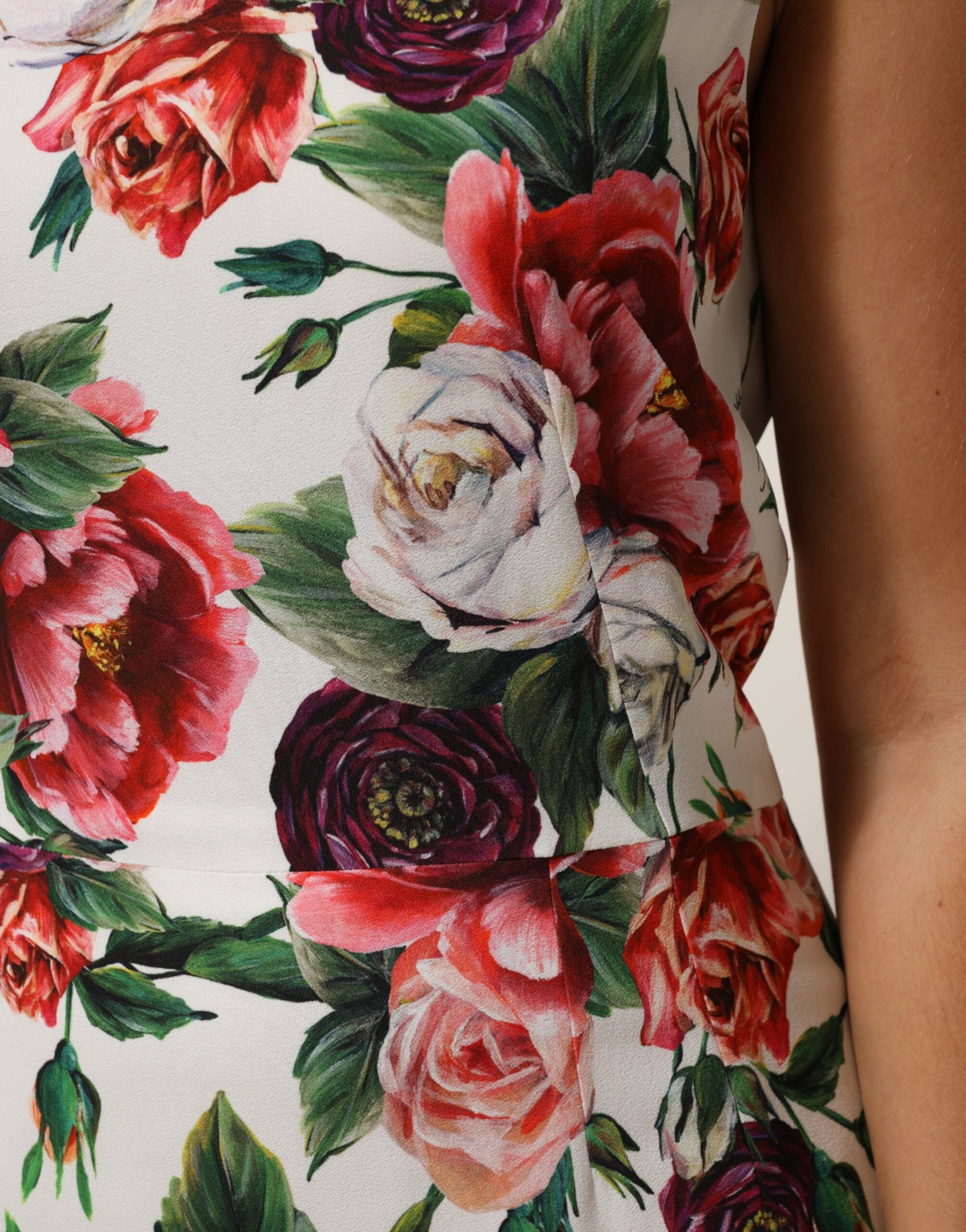 Dolce &amp; Gabbana Flerfarvet Blomsterprint Viskose Kjole