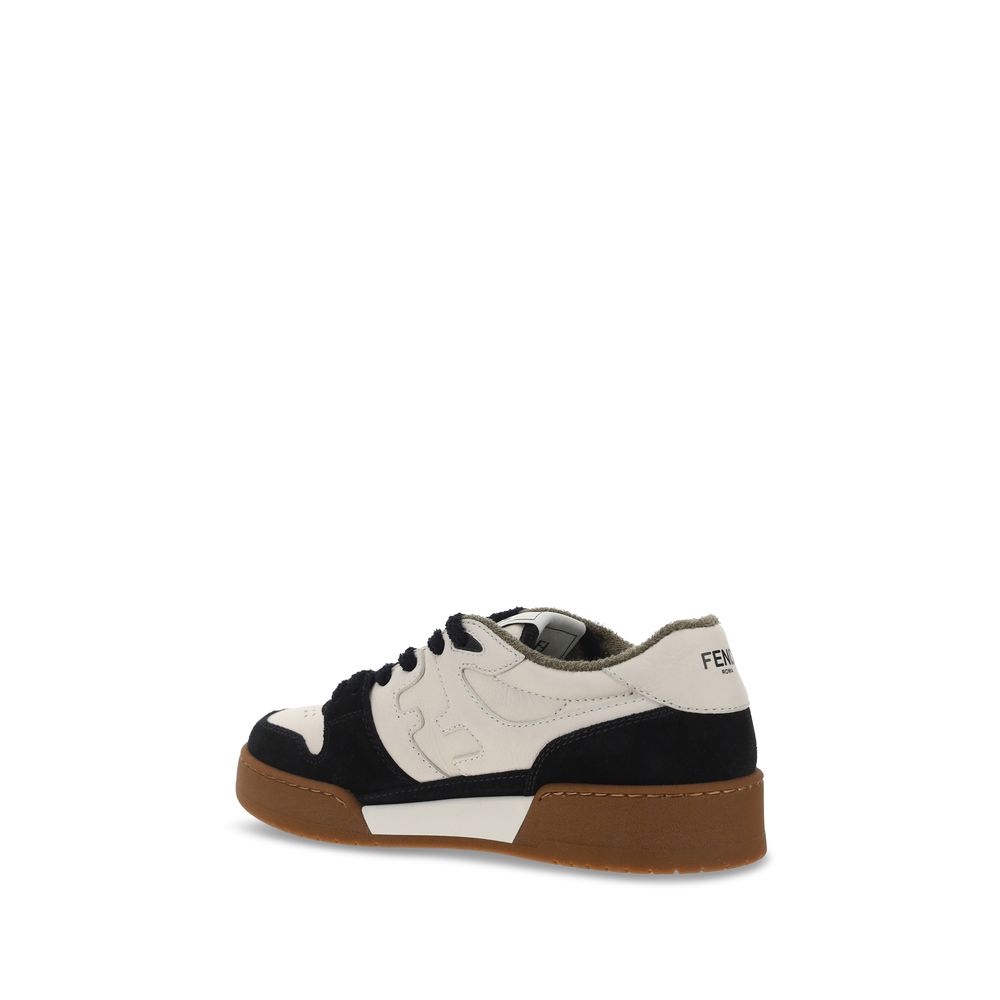 Fendi sorte kalveskinds Bos Taurus lave sneakers