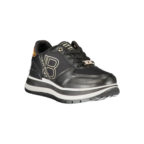 Laura Biagiotti sort polyester sneaker til kvinder