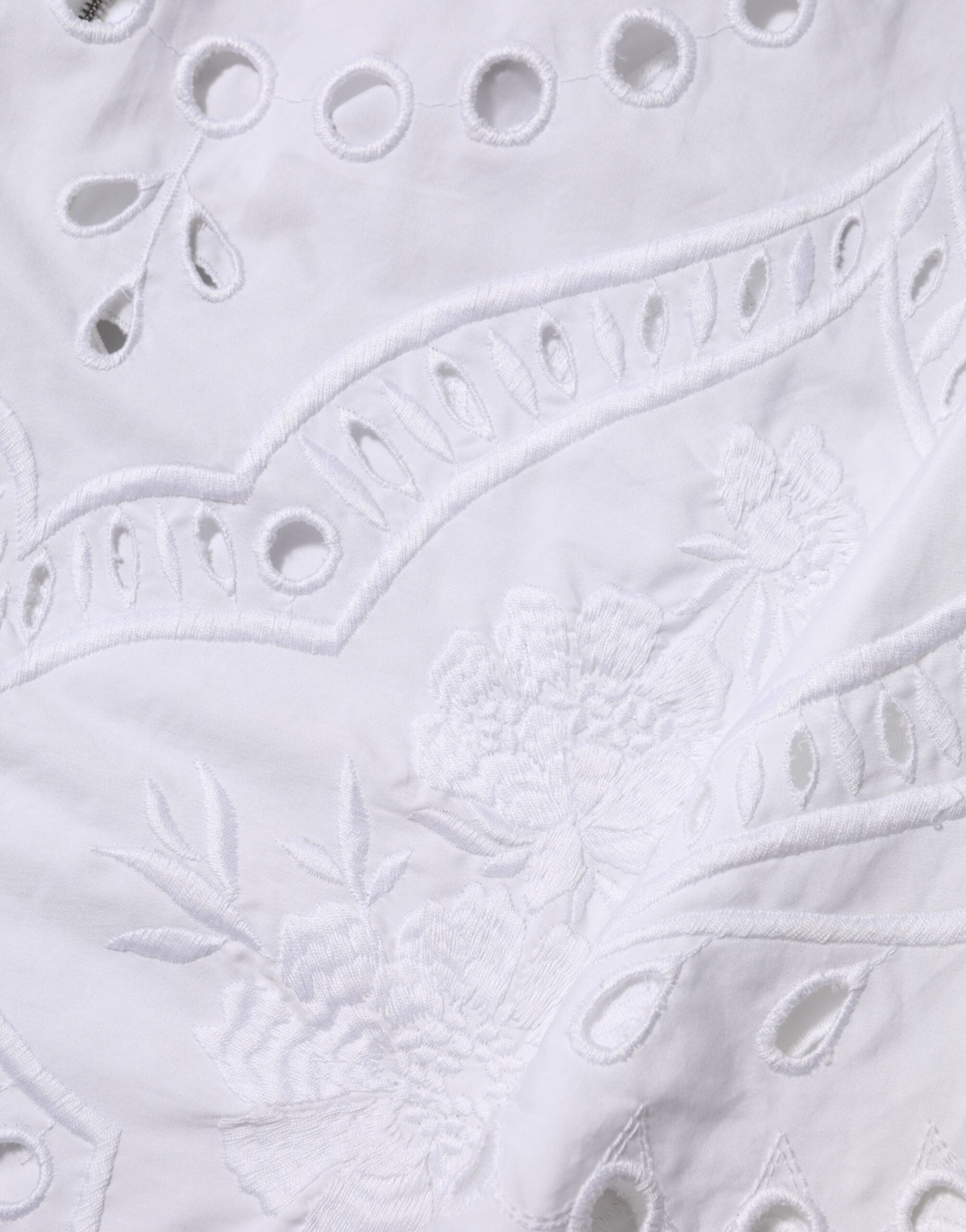 Dolce &amp; Gabbana Hvid Udskåret A-formet Minikjole