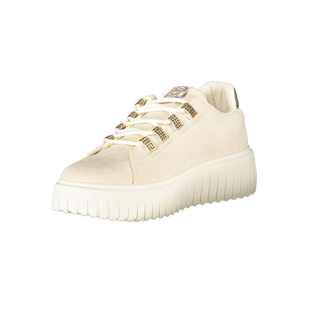 Laura Biagiotti Beige polyester sneaker til kvinder