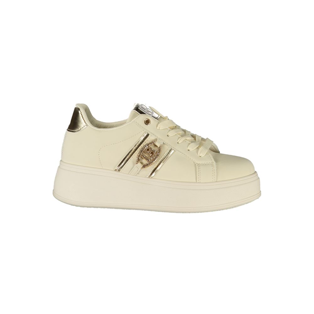Laura Biagiotti Beige polyester sneaker til kvinder